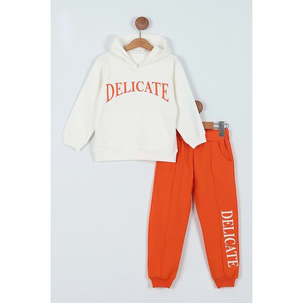 Delicate Baskılı 1-9 Yaş 2 Li Sweatshirt Takım - ENEN0001095