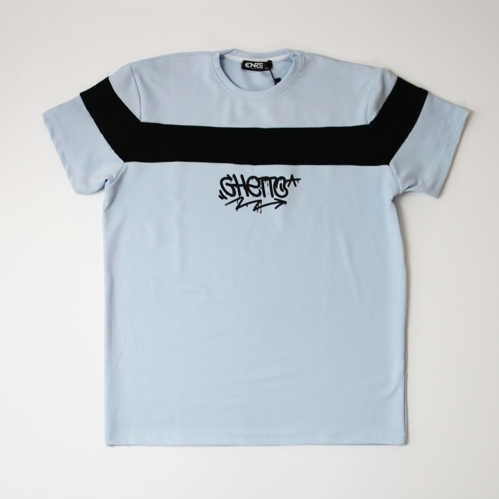 Ghetto Graffiti Baskılı Erkek Yazlık Poly Pamuk Tişört Oversize - ENEN0001145